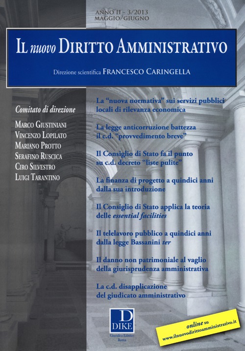 Il nuovo diritto amministrativo (2013). Vol. 3