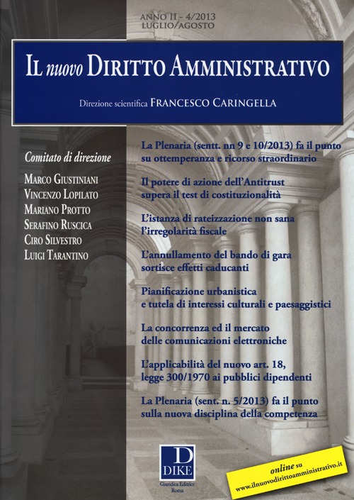 Il nuovo diritto amministrativo (2013). Vol. 4