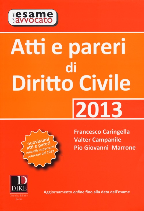 Atti e pareri di diritto civile