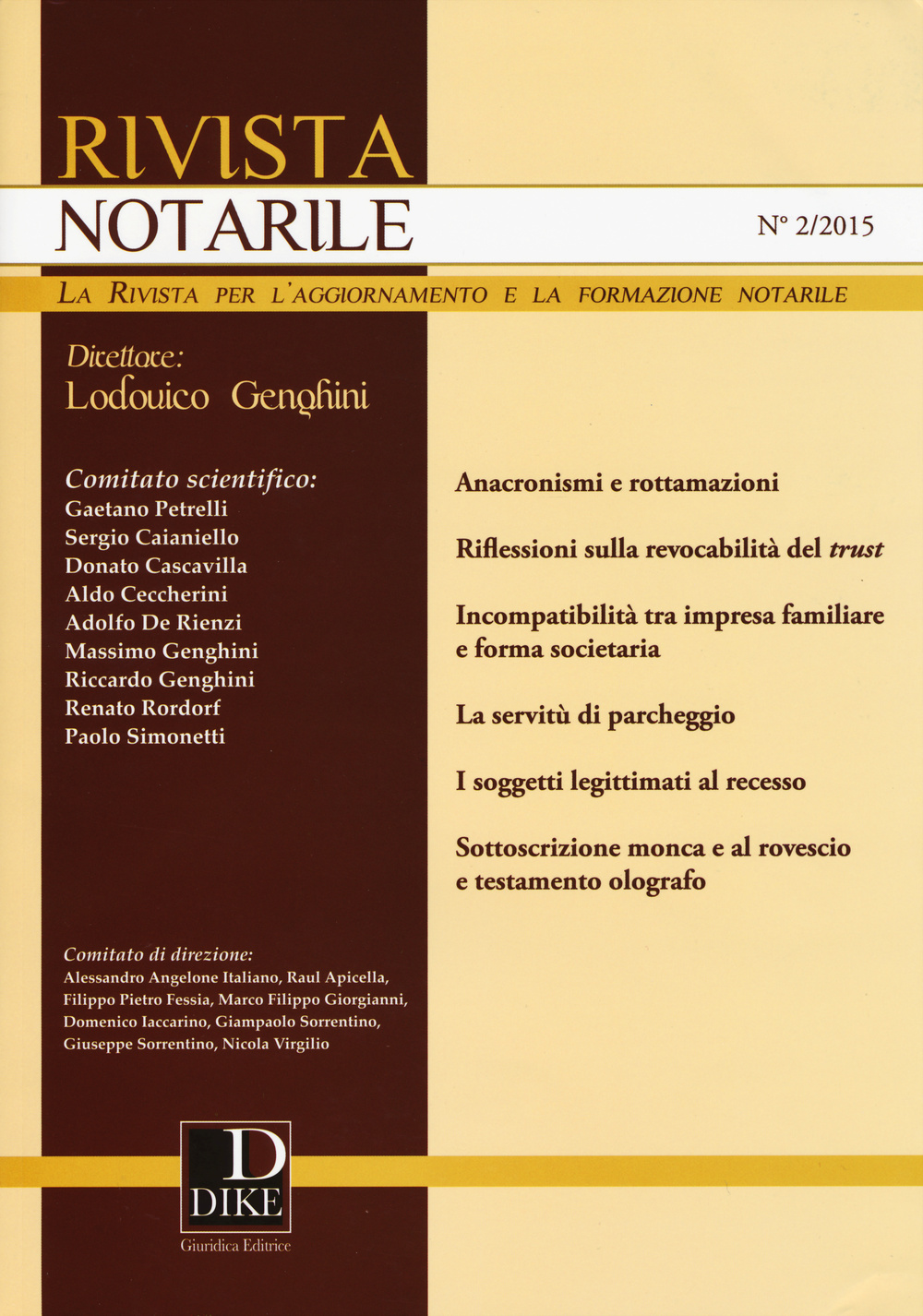 Rivista notarile (2015). Vol. 2