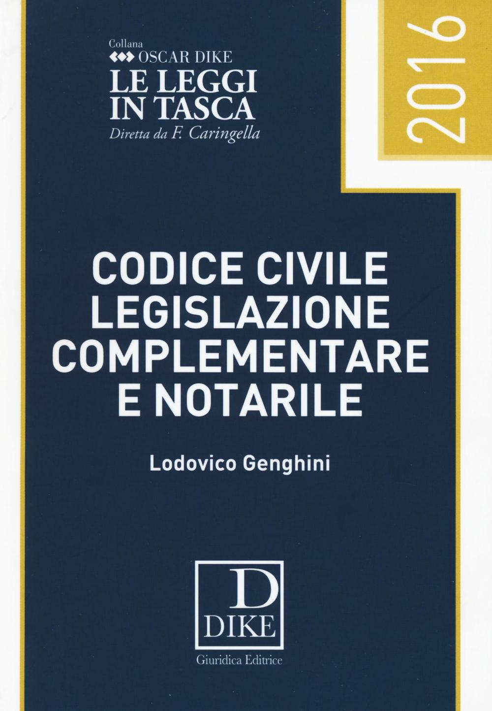 Codice civile, legislazione complementare e notarile