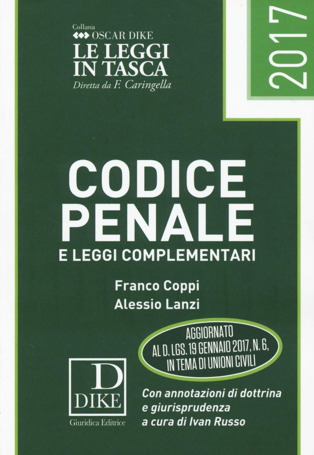 Codice penale e leggi complementari 2017