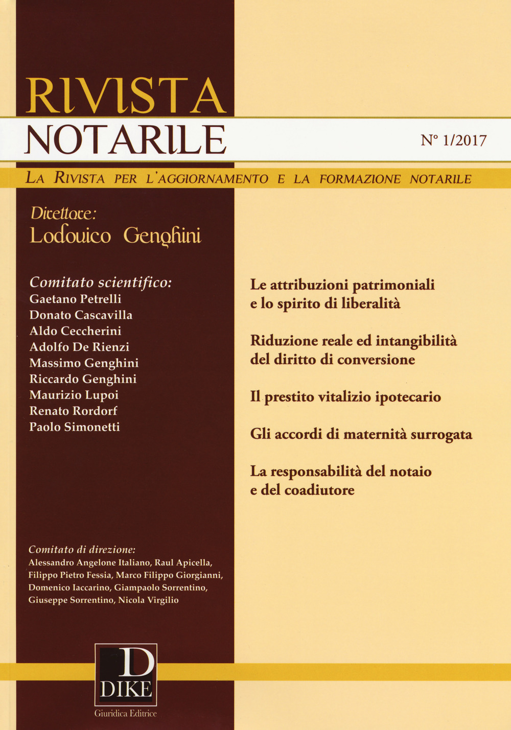 Rivista notarile (2017). Vol. 1