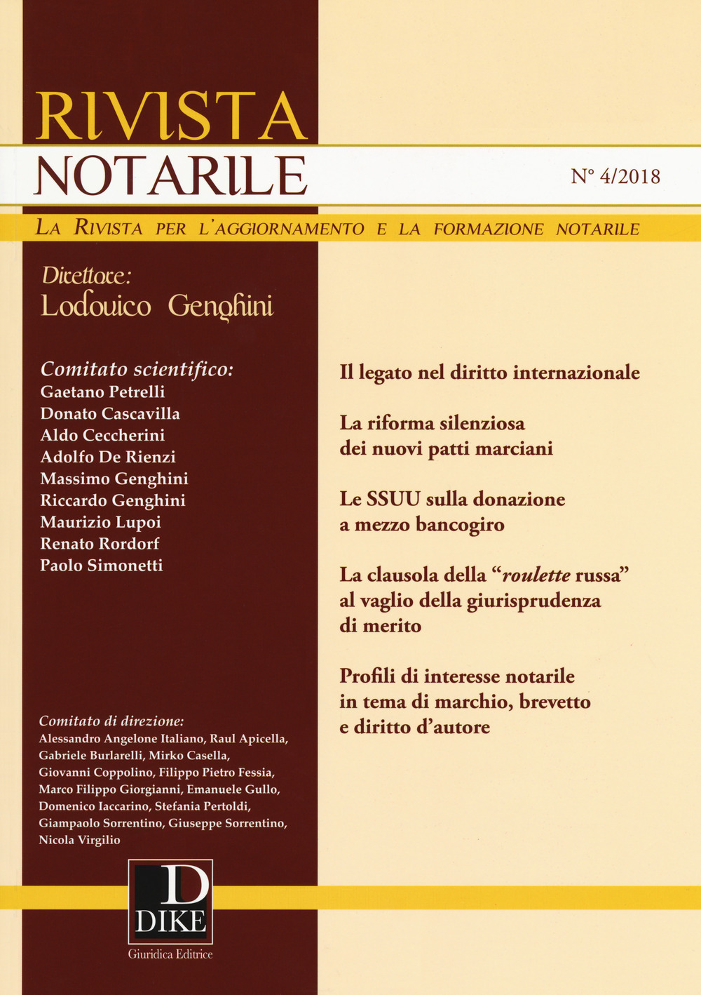Rivista notarile (2018). Vol. 4