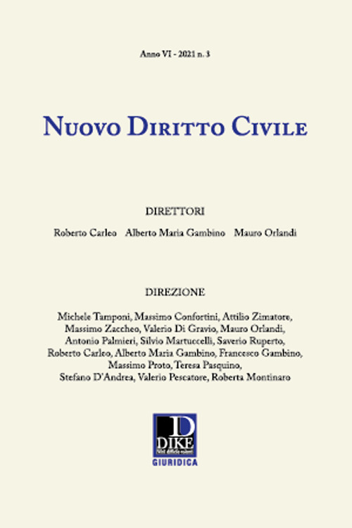Nuovo diritto civile (2021). Vol. 3