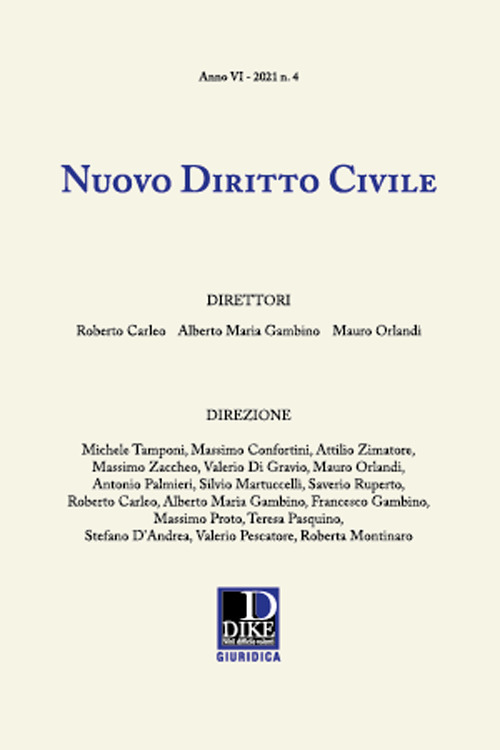 Nuovo diritto civile (2021). Vol. 4