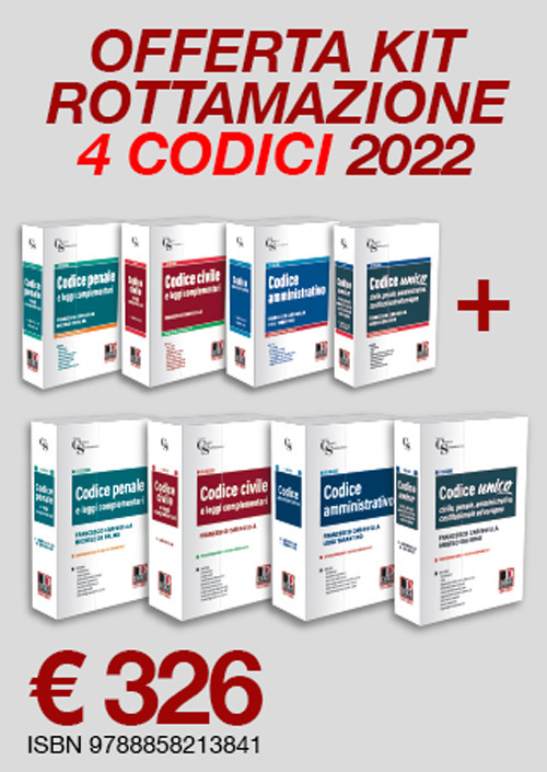 Kit codici magistratura 2022: Codici Magistratura-Codice unico