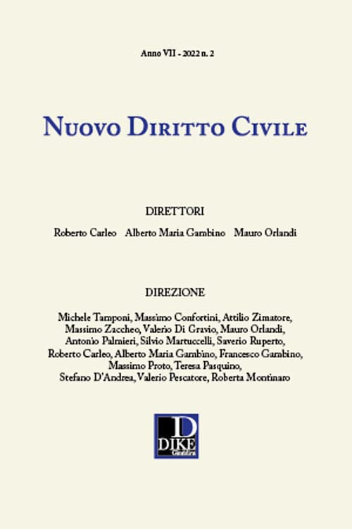 Nuovo diritto civile (2022). Vol. 2