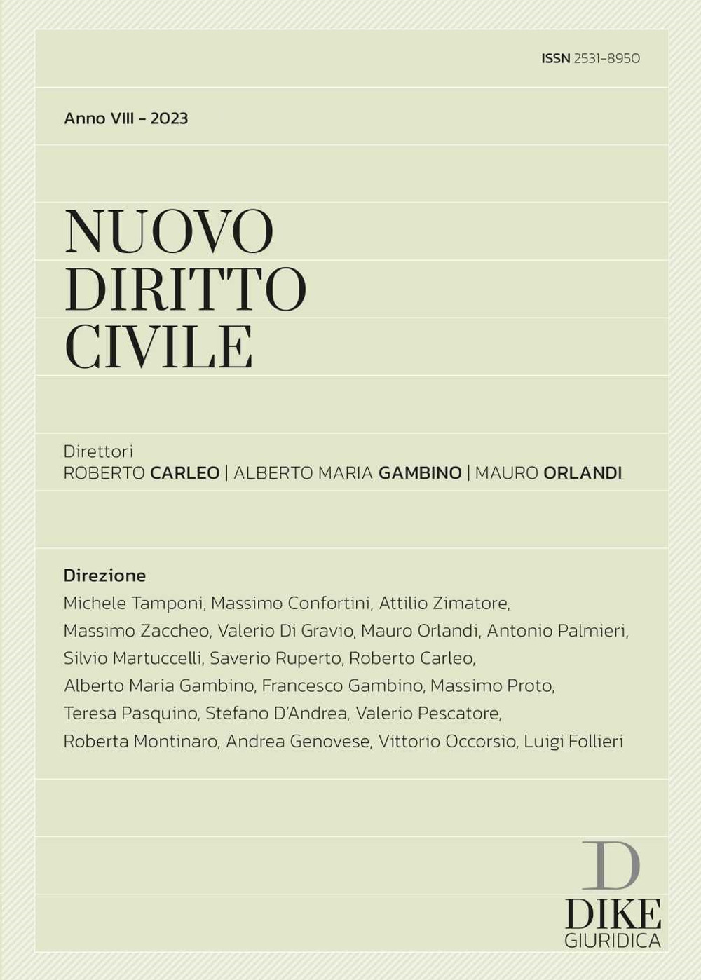 Nuovo diritto civile (2023). Vol. 1