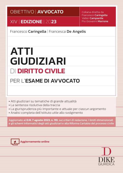 Atti giudiziari di diritto civile per l'esame di avvocato