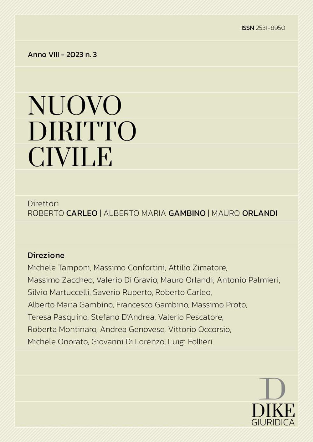 Nuovo diritto civile (2023). Vol. 3