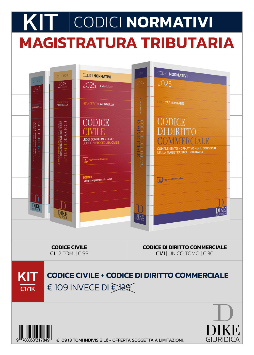 Kit codici normativi per il concorso in magistratura tributaria