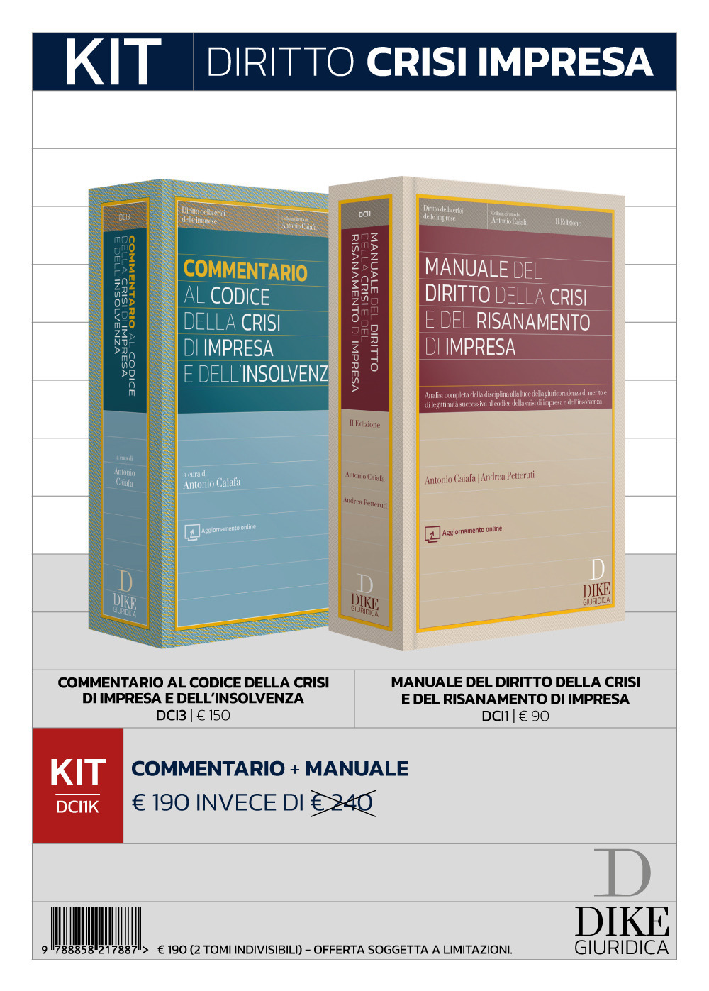 Diritto crisi impresa. Kit. Con aggiornamento online