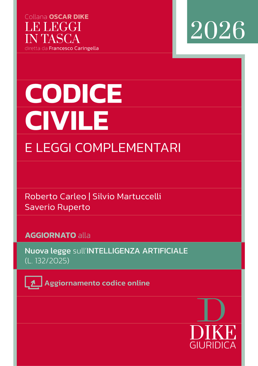 Codice civile e leggi complementari pocket 2026. Con aggiornamento codice online