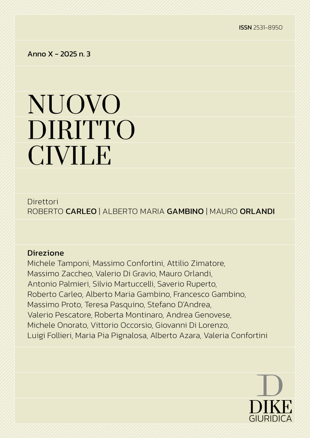 Nuovo diritto civile (2025). Vol. 3