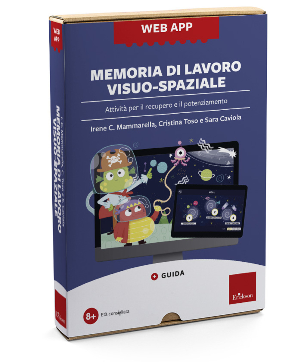 Web app Memoria di lavoro visuo-spaziale. Attività per il recupero e il potenziamento. Con software