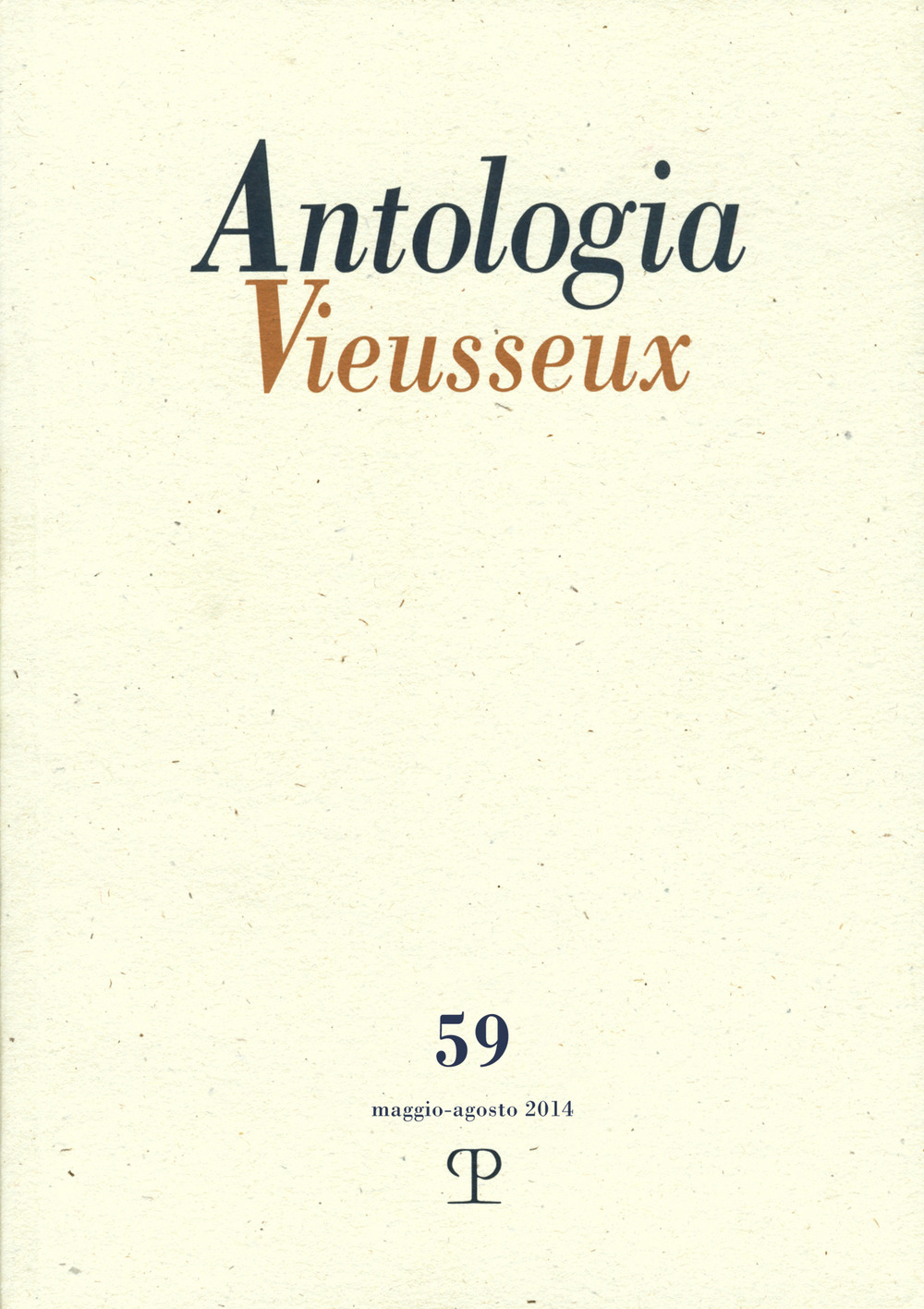 Antologia Vieusseux (2014). Vol. 59