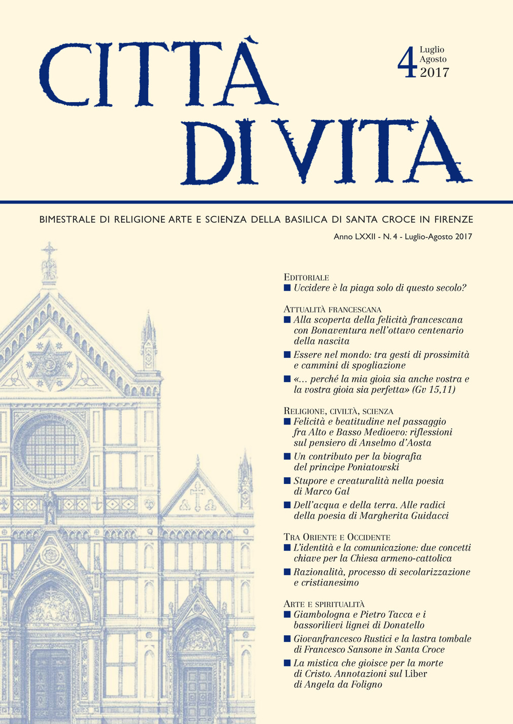 Città di vita (2017). Vol. 4: Luglio-agosto