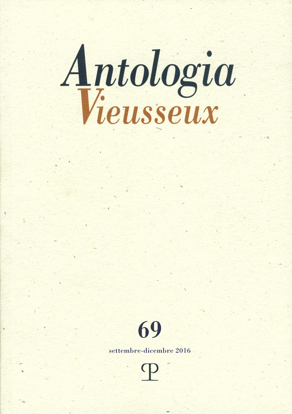 Antologia vieusseux (2017). Vol. 69: Dicembre