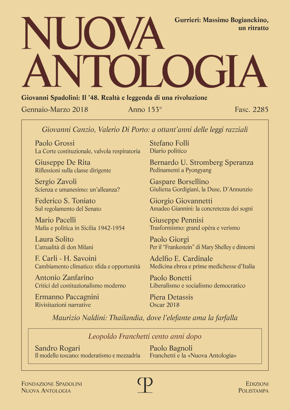 Nuova antologia (2018). Vol. 1: Gennaio-Marzo