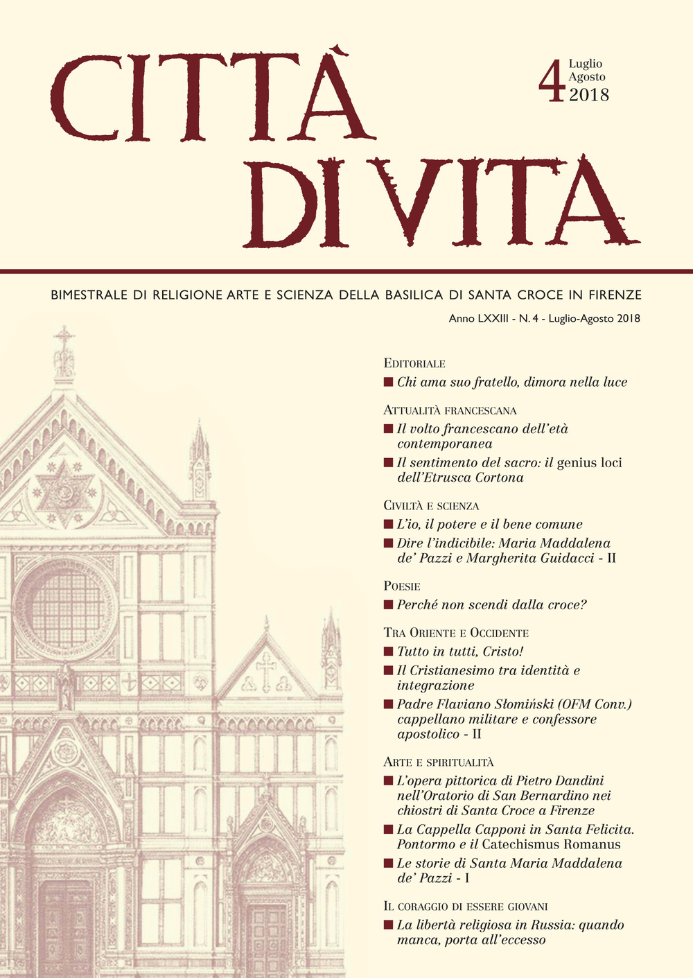 Città di vita (2018). Vol. 4: Luglio-agosto
