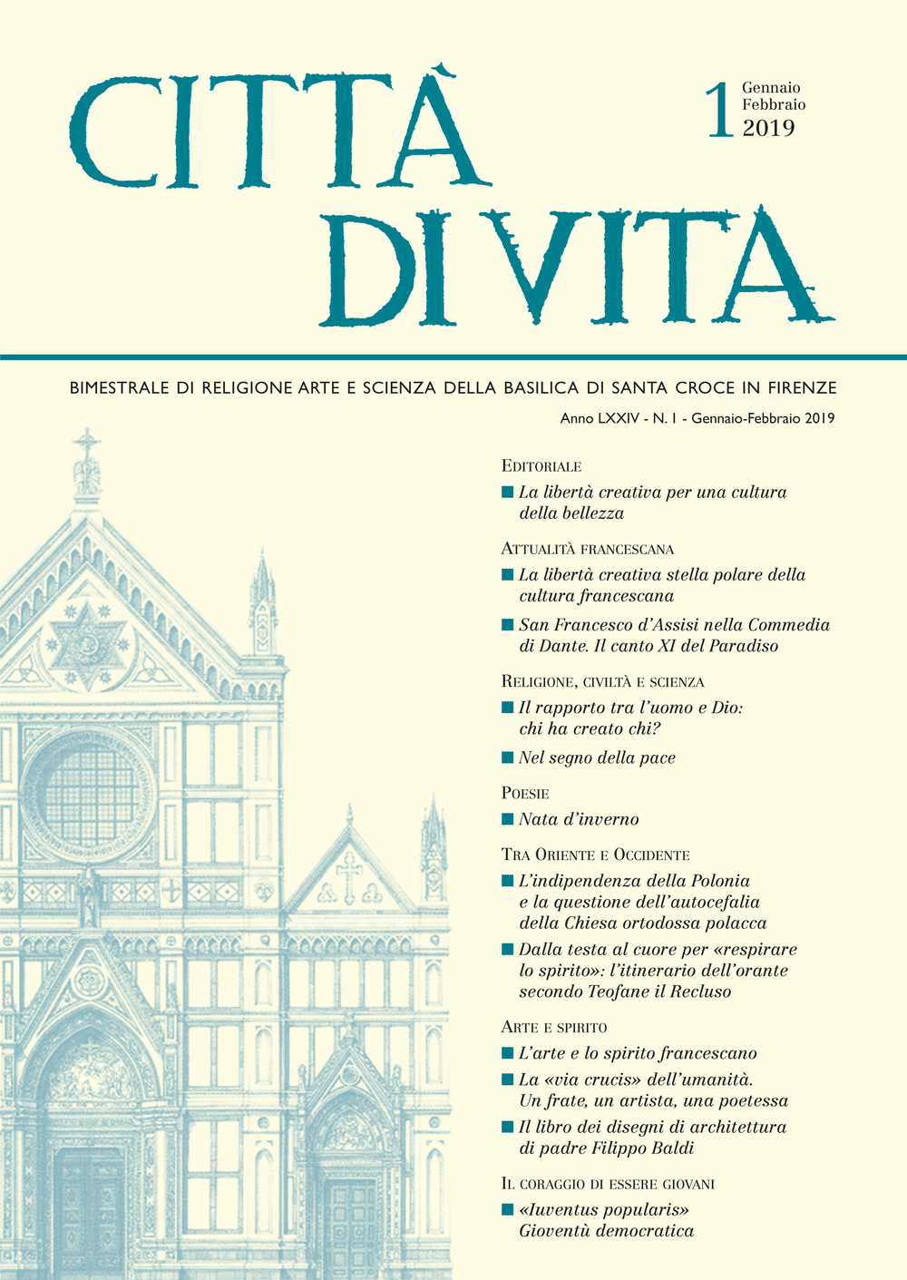 Città di vita (2019). Vol. 1: Gennaio-Febbraio