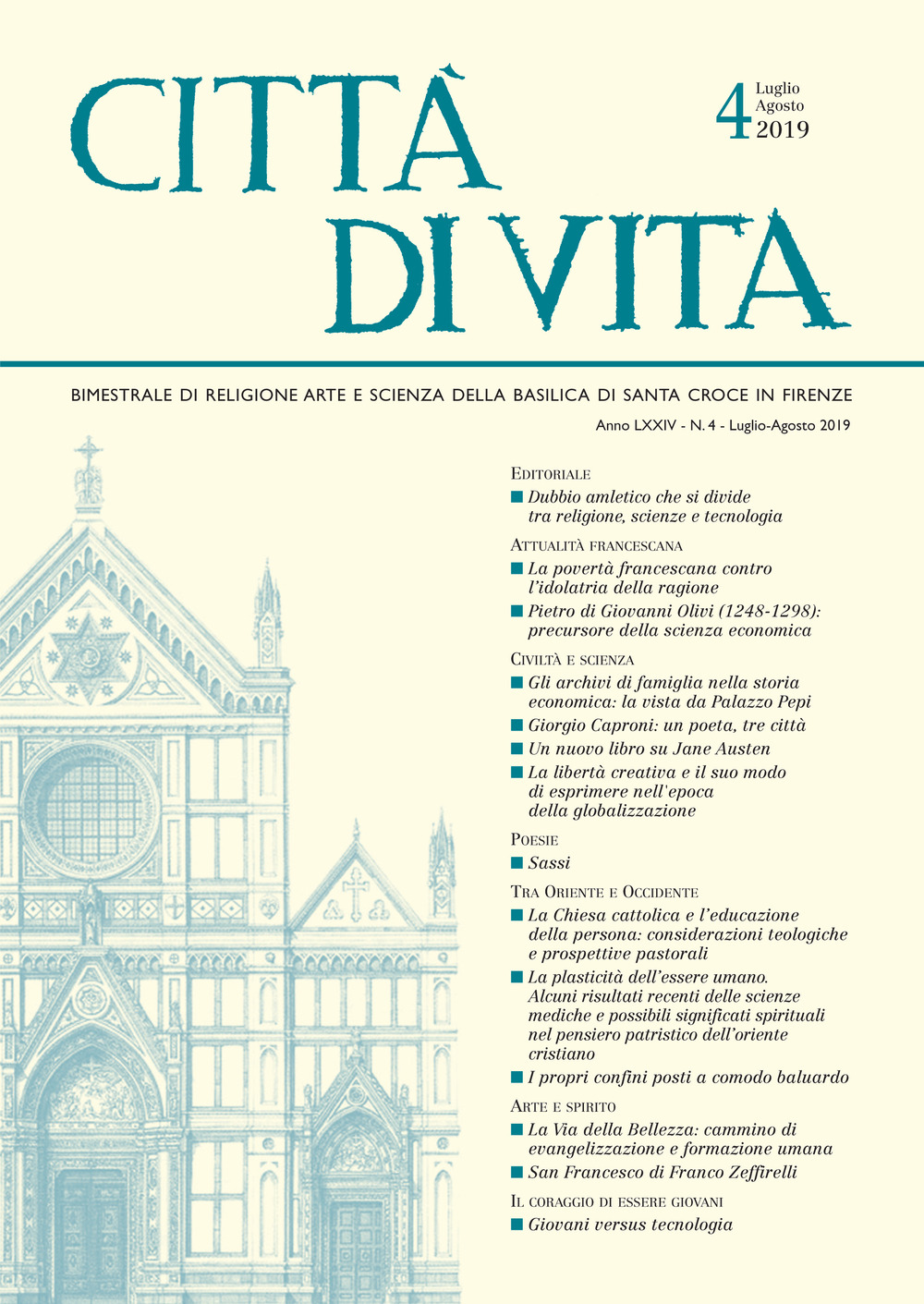 Città di vita (2019). Vol. 4: Luglio-Agosto