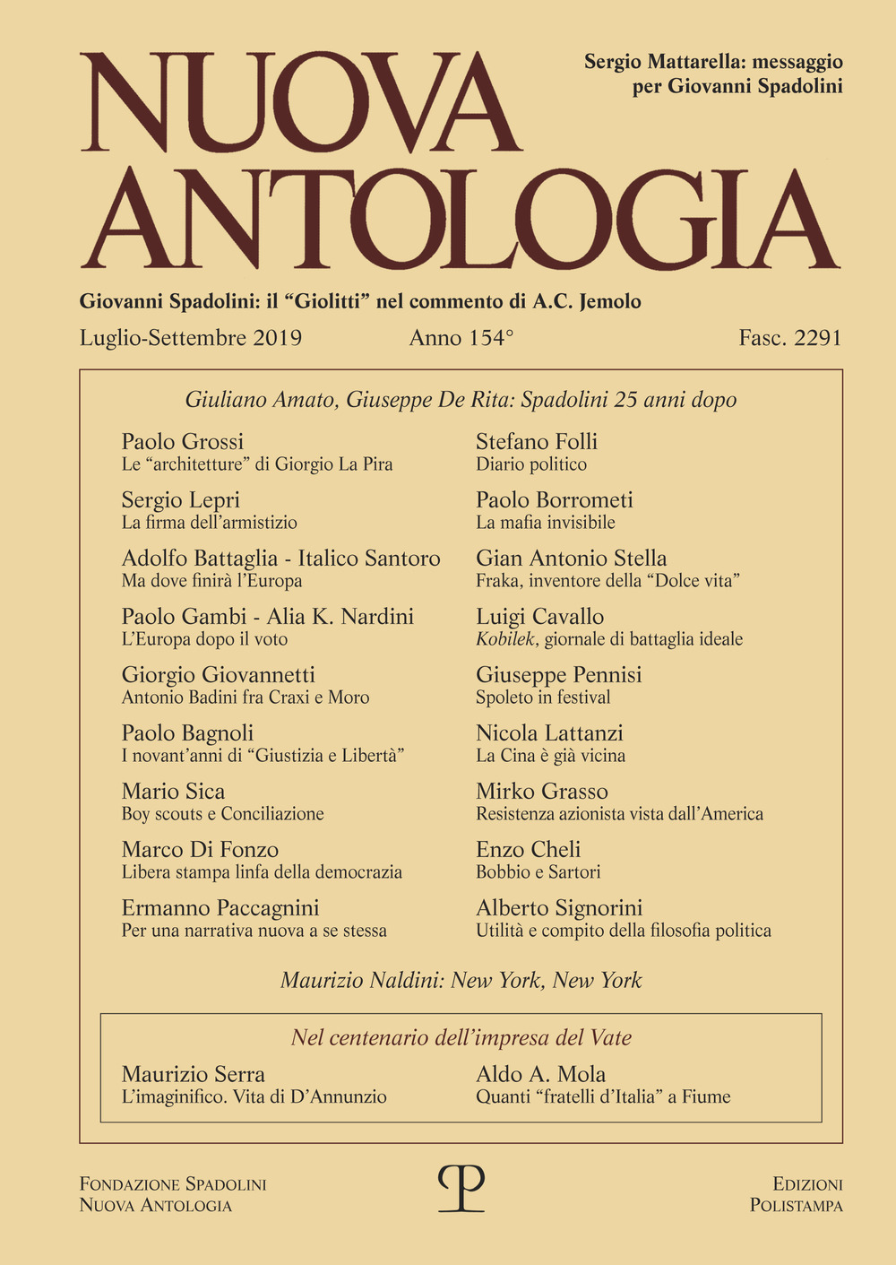 Nuova antologia (2019). Vol. 3: Luglio-Settembre