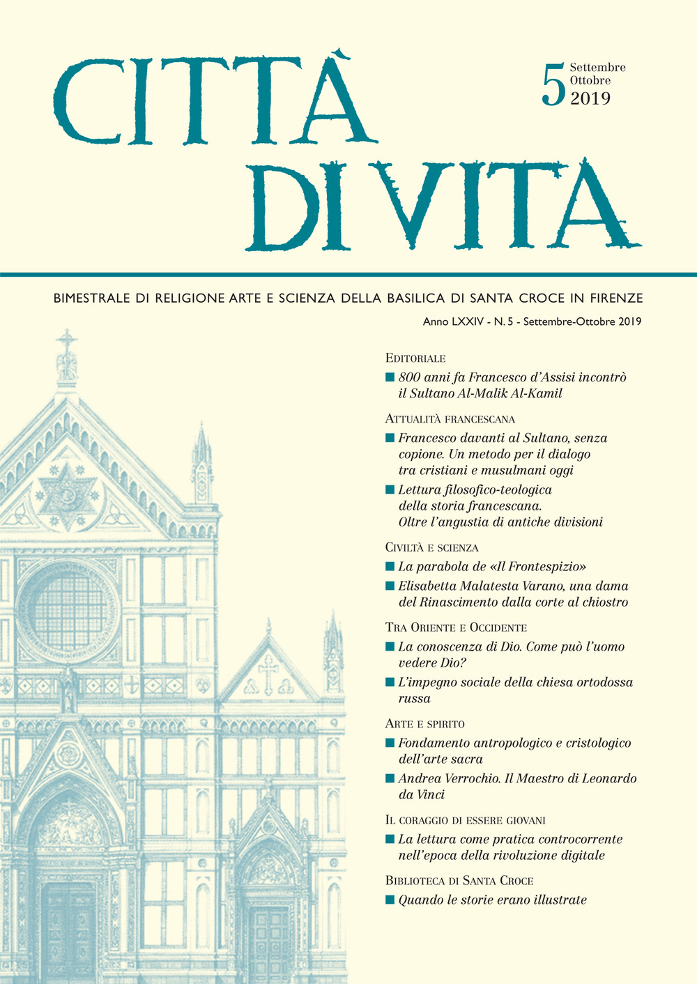 Citta di vita (2019). Vol. 5: Settembre-Ottobre