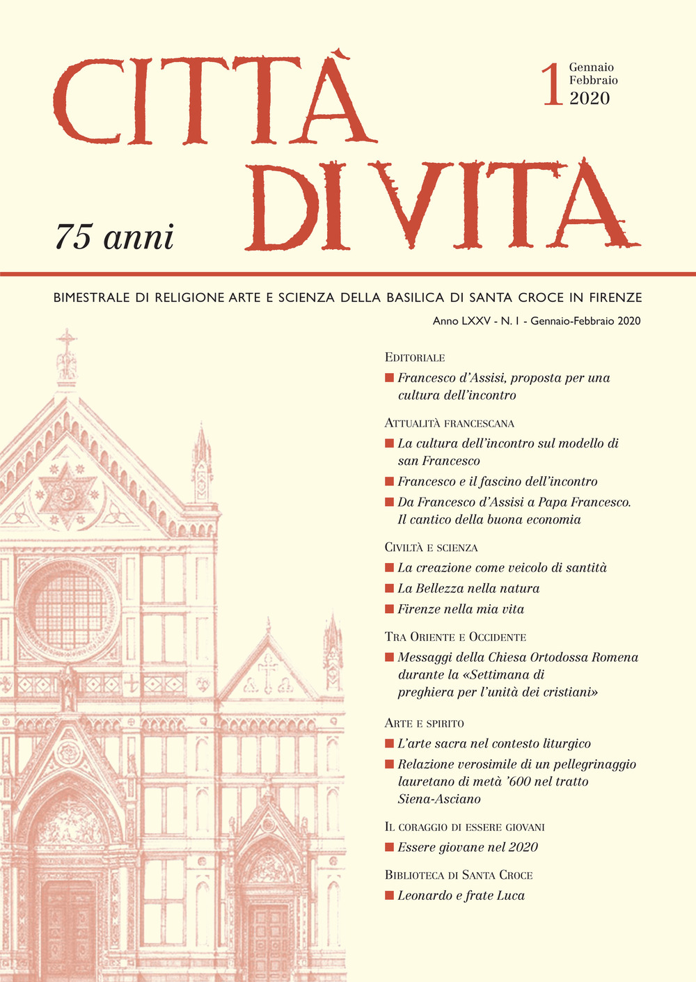 Città di vita (2020). Vol. 1: Gennaio-Febbraio