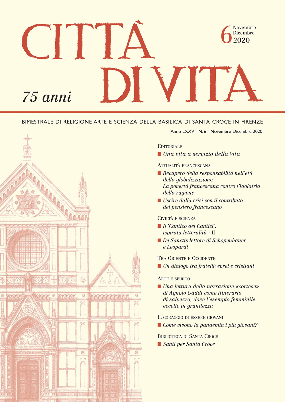 Città di vita (2020). Vol. 6: Novembre-Dicembre