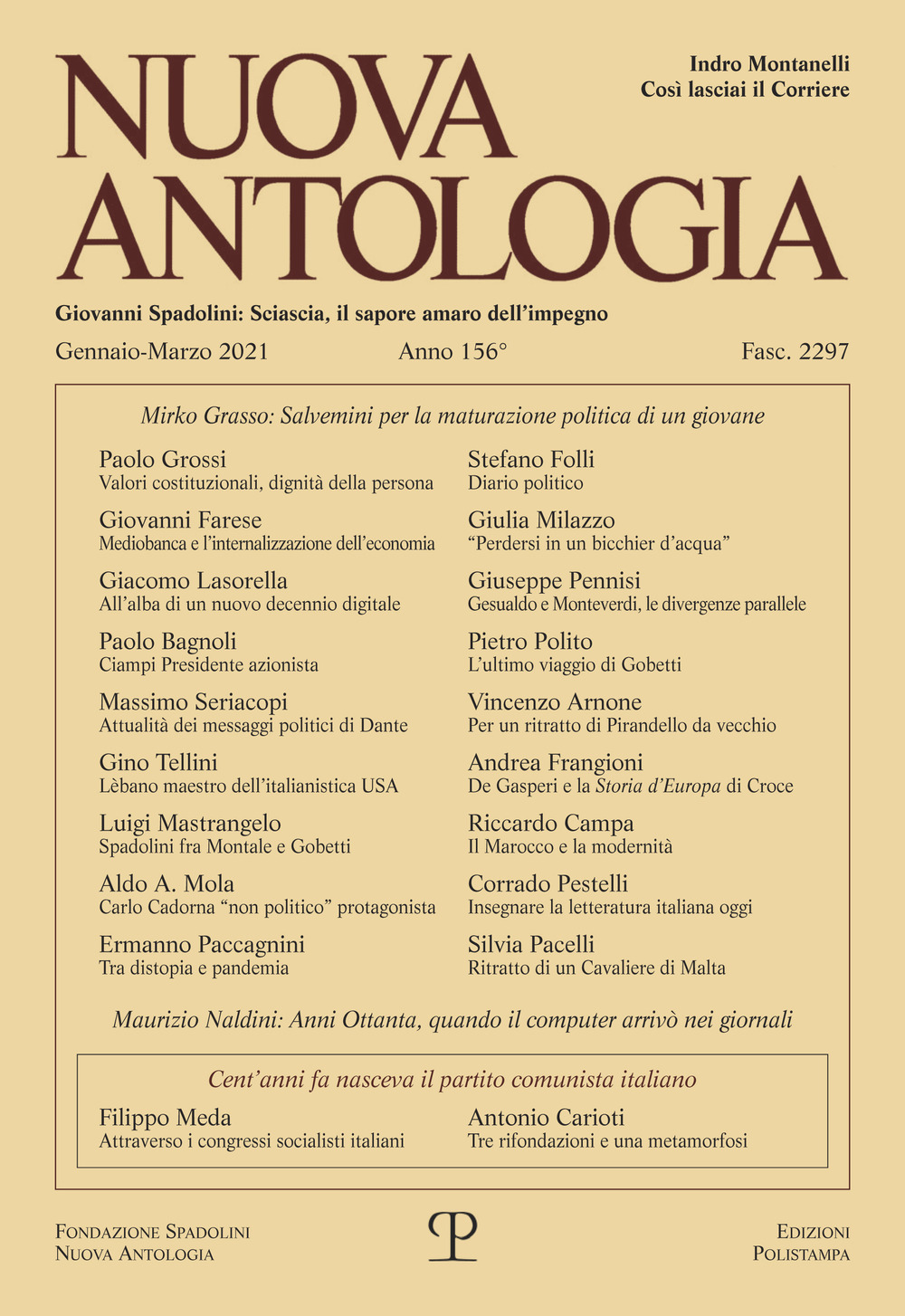 Nuova antologia (2021). Vol. 1: Gennaio-Marzo
