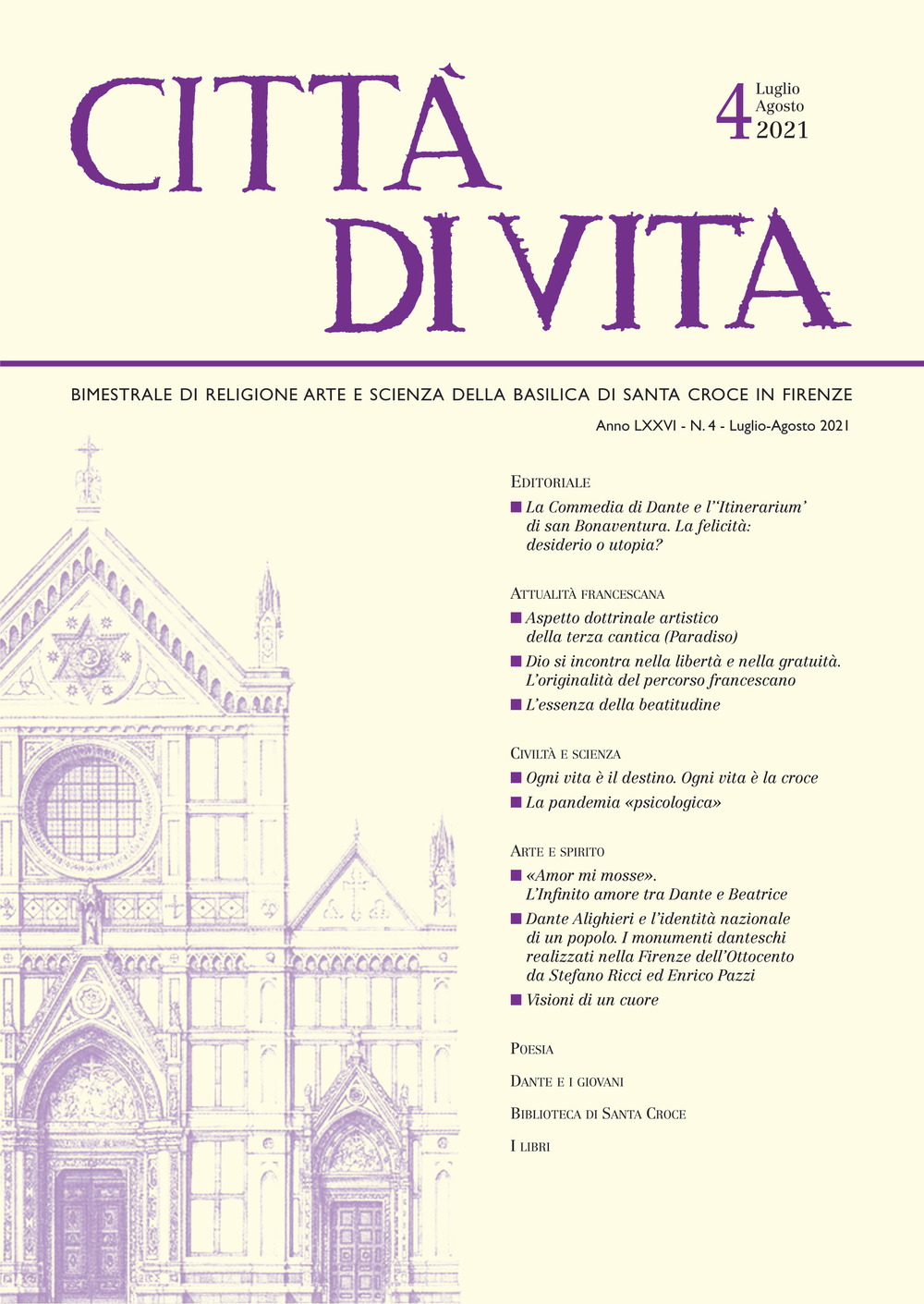 Città di vita (2021). Vol. 4: Luglio-Agosto
