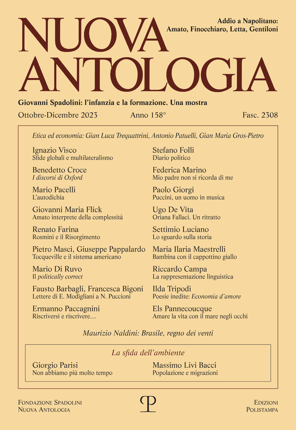 Nuova antologia (2024). Vol. 158: Ottobre-dicembre