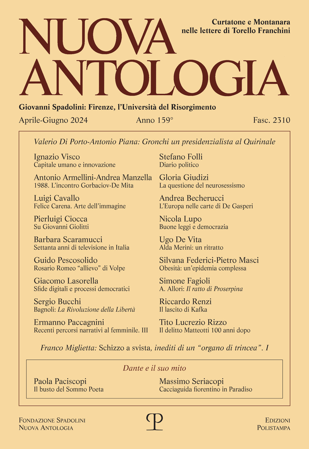 Nuova antologia (2024). Vol. 159: Aprile-giugno