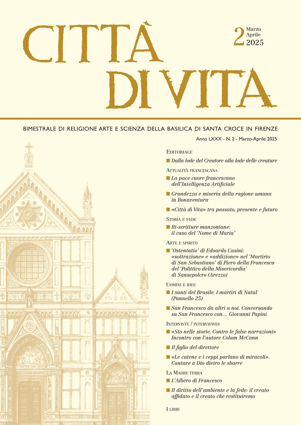 Città di vita (2025). Vol. 2: Marzo-aprile