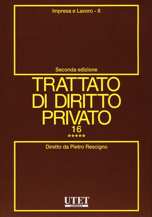 Trattato di diritto privato. Vol. 16/5: Impresa e lavoro