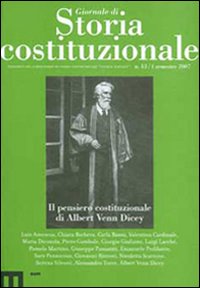 Giornale di storia costituzionale. Vol. 13: Il pensiero costituzionale Di Albert Venn Dicey