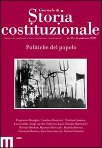 Giornale di storia costituzionale. Secondo semestre 2009. Vol. 18: Politiche del popolo