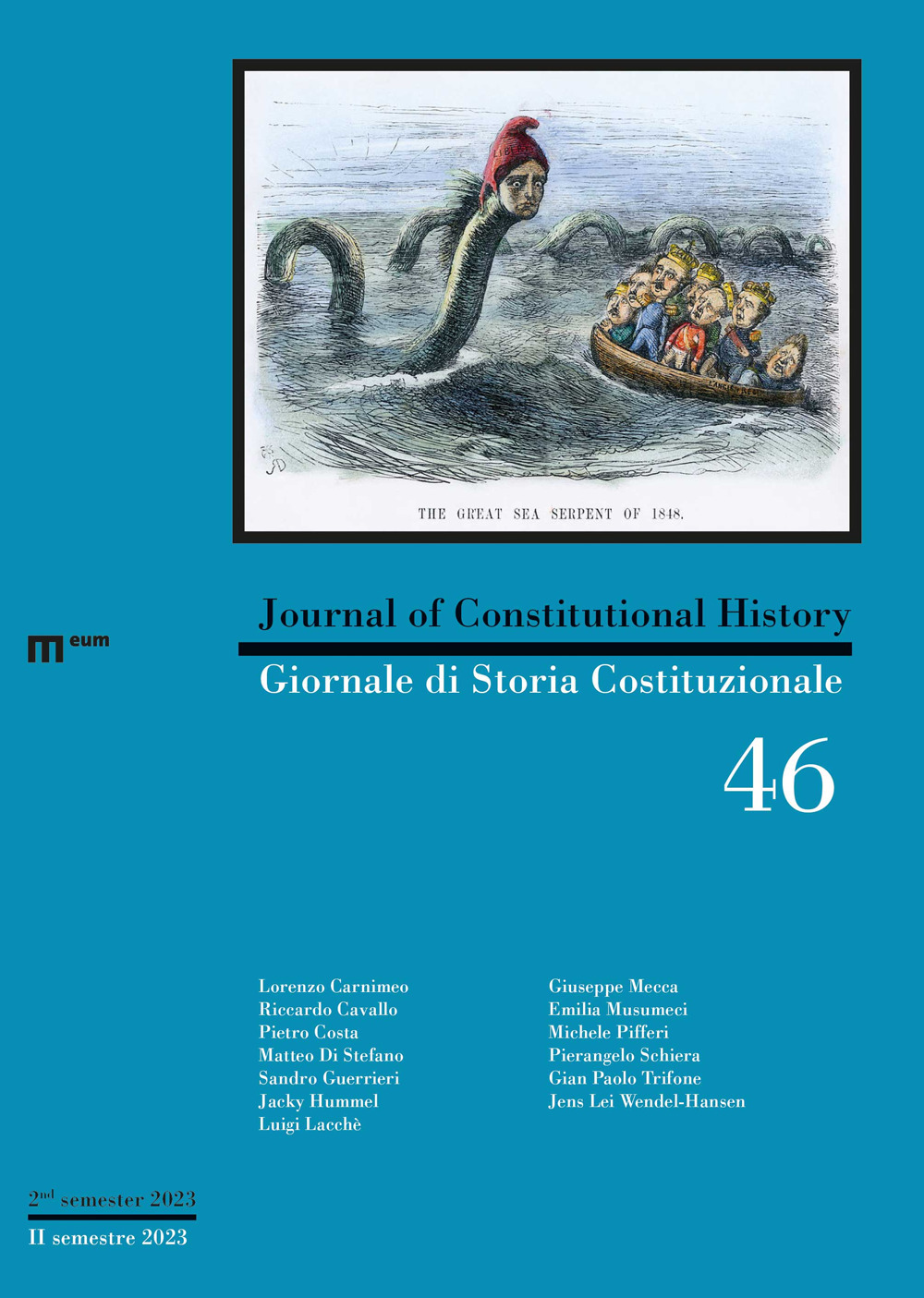 Giornale di storia Costituzionale-Journal of Constitutional history (2023). Ediz. multilingue. Vol. 46