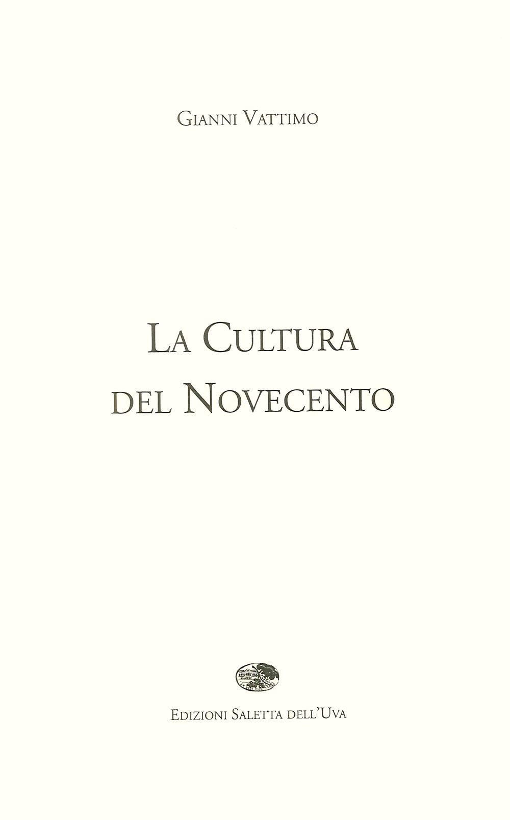 La cultura del Novecento