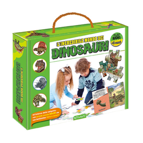 L'incredibile mondo dei dinosauri. Play books. Ediz. a colori. Con puzzle