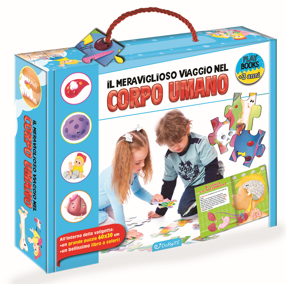 Il meraviglioso viaggio nel corpo umano. Play books. Ediz. a colori. Con puzzle