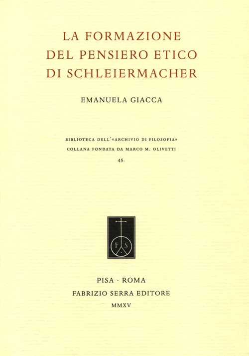 La formazione del pensiero etico di Schleiermacher