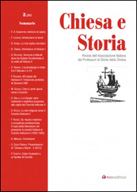 Chiesa e storia. Rivista dell'Associazione Italiana dei Professori di Storia della Chiesa. Vol. 3
