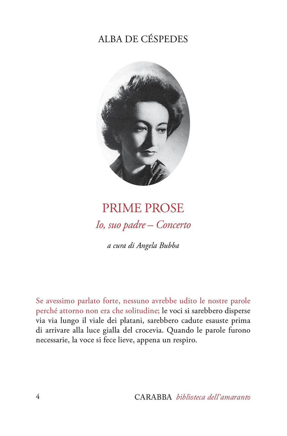 Prime prose. Io, suo padre-Concerto