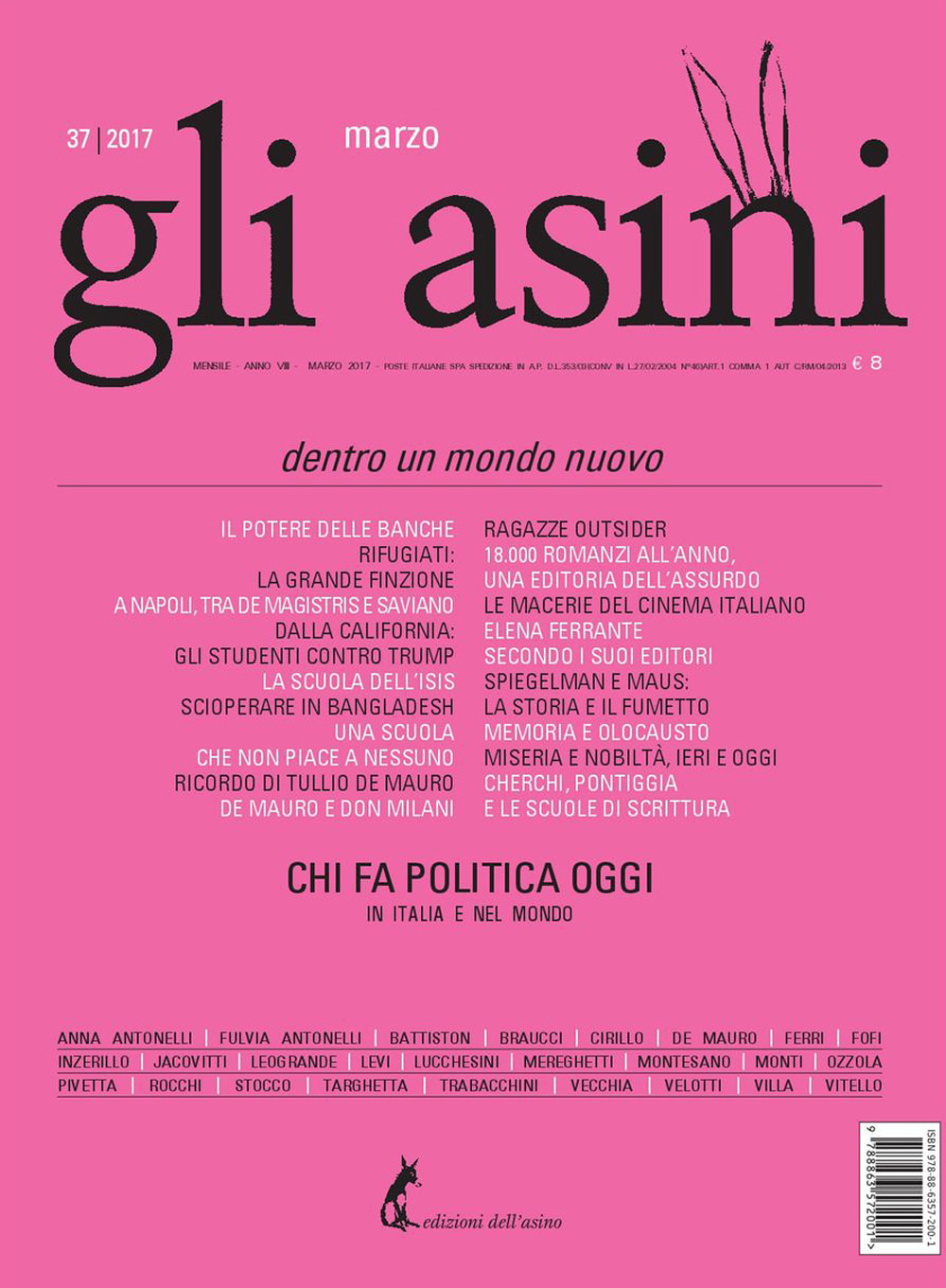 Gli asini. Rivista di educazione e intervento sociale (2017). Vol. 37