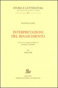 Interpretazioni del Rinascimento (1950-1990). Vol. 2