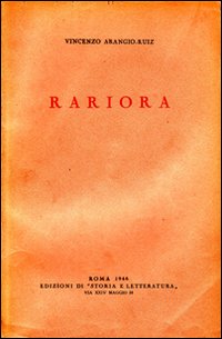 Rariora. Studio di diritto romano