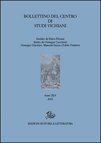 Bollettino del Centro di studi vichiani (2015). Vol. 45